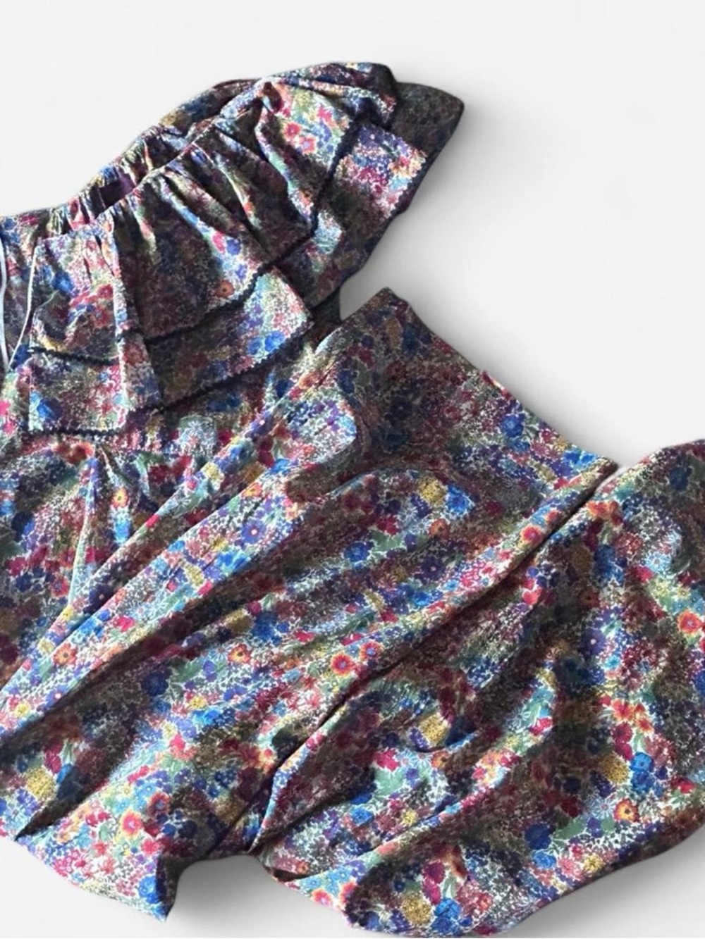 One-shoulder ruffle jumpsuit in Liberty Margaret Annie print 🌸 NWOT - Picture 8 of 13